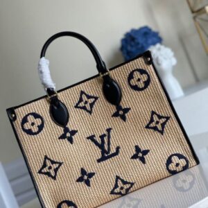 Louis Vuitton OnTheGo MM Monogram Empreinte Black Handbag