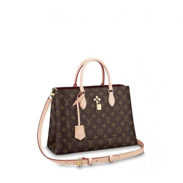 Louis Vuitton Flower Tote Monogram Beige Handbag