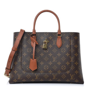 Louis Vuitton Monogram Flower Tote Brown Handbag