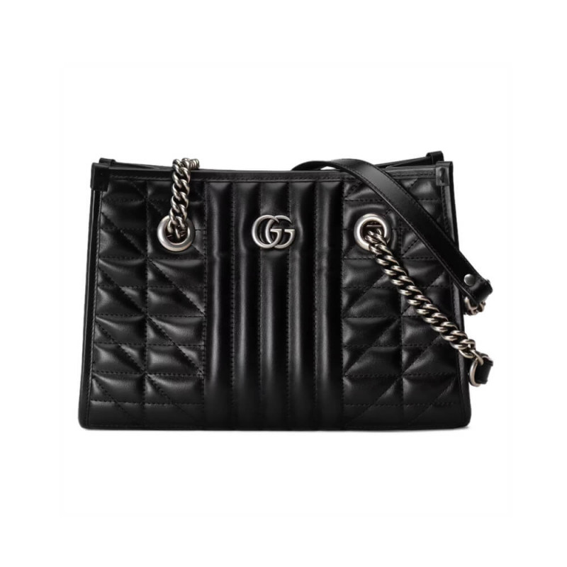 Gucci small GG Marmont tote bag Black