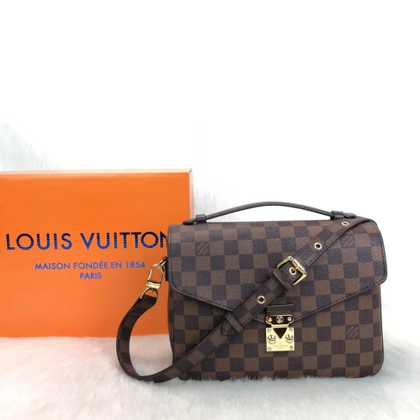 Louis Vuitton Pochette Metis Damier Monogram Handbag - Image 2