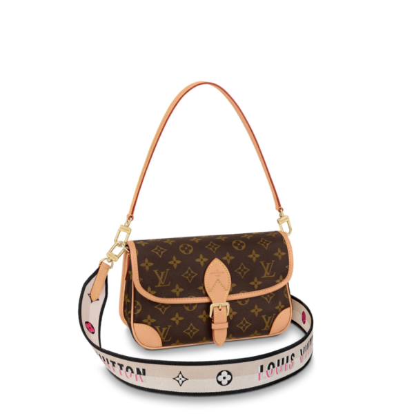 Louis Vuitton Diane Satchel Monogram Canvas Handbag