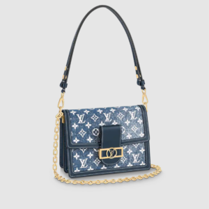 Louis Vuitton Dauphine MM Monogram Denim Handbag