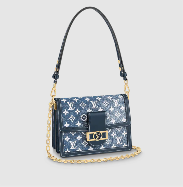 Louis Vuitton Dauphine MM Monogram Denim Handbag