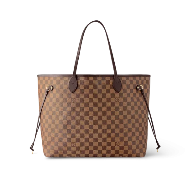 Louis Vuitton Neverfull Damier 100% Cowhide Leather
