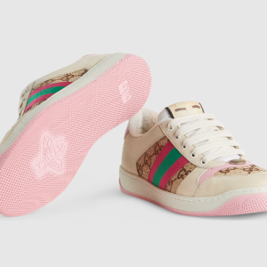 GUCCI WOMEN’S SCREENER TRAINER WITH CRYSTALS